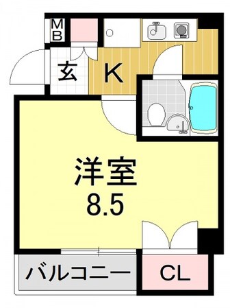 平野駅 徒歩7分 6階の物件間取画像